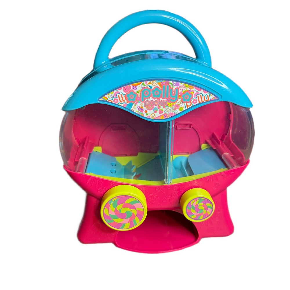Polly Pocket Gumball Machine Playset Pink Blue Candy Theme Mattel 2008 P5044